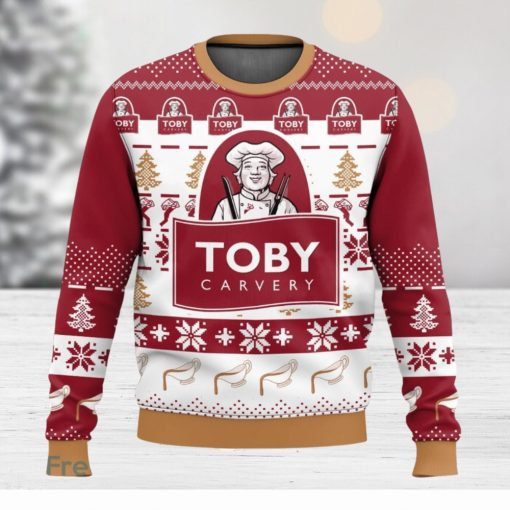 Toby Carvery Christmas Gift Ugly Sweater 3D All Over printed