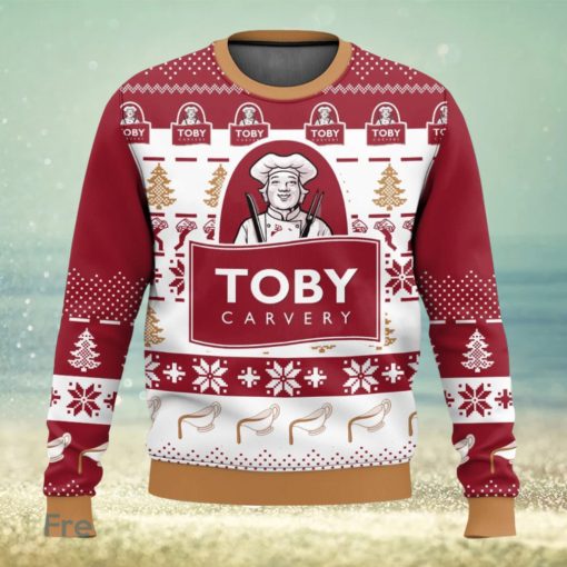 Toby Carvery Christmas Gift Ugly Sweater 3D All Over printed