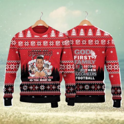 Tom Brady Tampa Bay Buccaneers Christmas Ugly Sweater