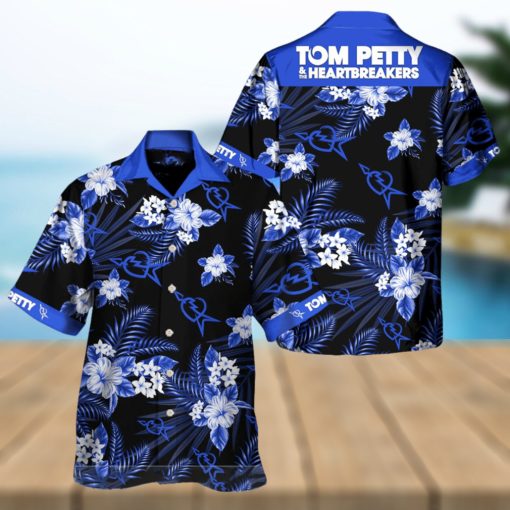 Tom Petty And The Heartbreakers Blue Hawaiian Shirt