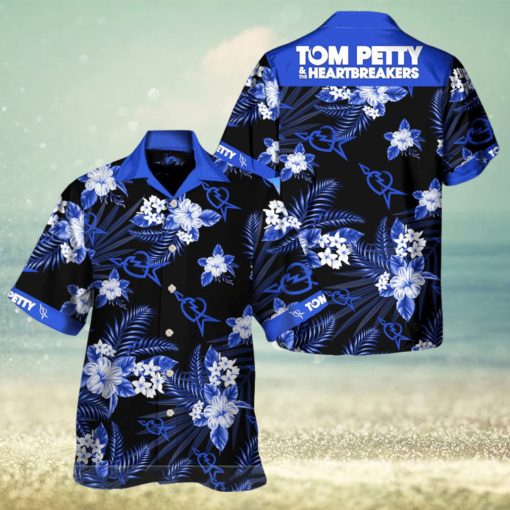 Tom Petty And The Heartbreakers Blue Hawaiian Shirt