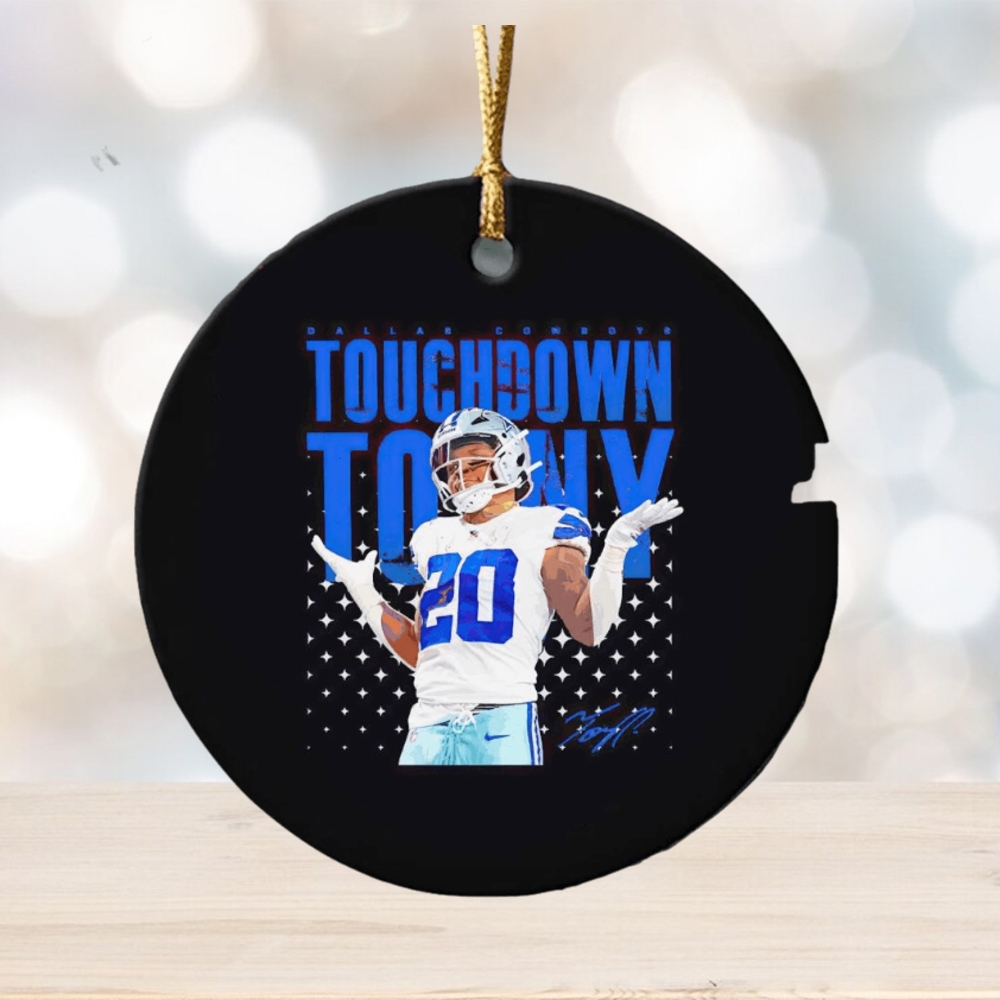 Tony Pollard touchdown tony ornament Tony Pollard touchdown tony ornament