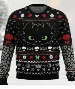 Toothless How To Train Your Dragon Ugly Christmas Sweater Holiday Gift Christmas Sweater