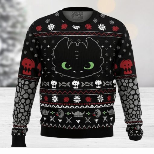 Toothless How To Train Your Dragon Ugly Christmas Sweater Holiday Gift Christmas Sweater