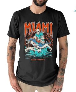 Top Miami Football Skeleton Dead Shirt