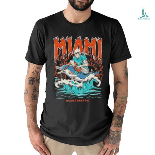 Top Miami Football Skeleton Dead Shirt