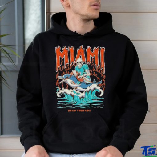 Top Miami Football Skeleton Dead Shirt