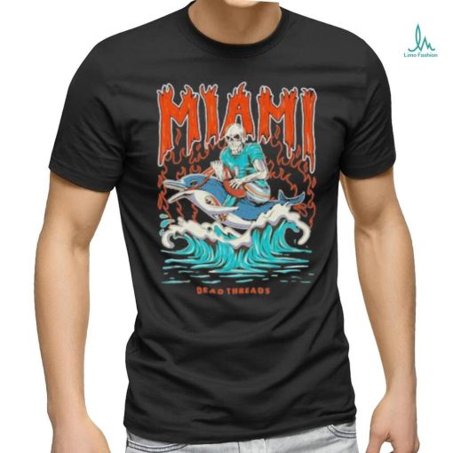 Top Miami Football Skeleton Dead Shirt