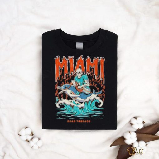 Top Miami Football Skeleton Dead Shirt