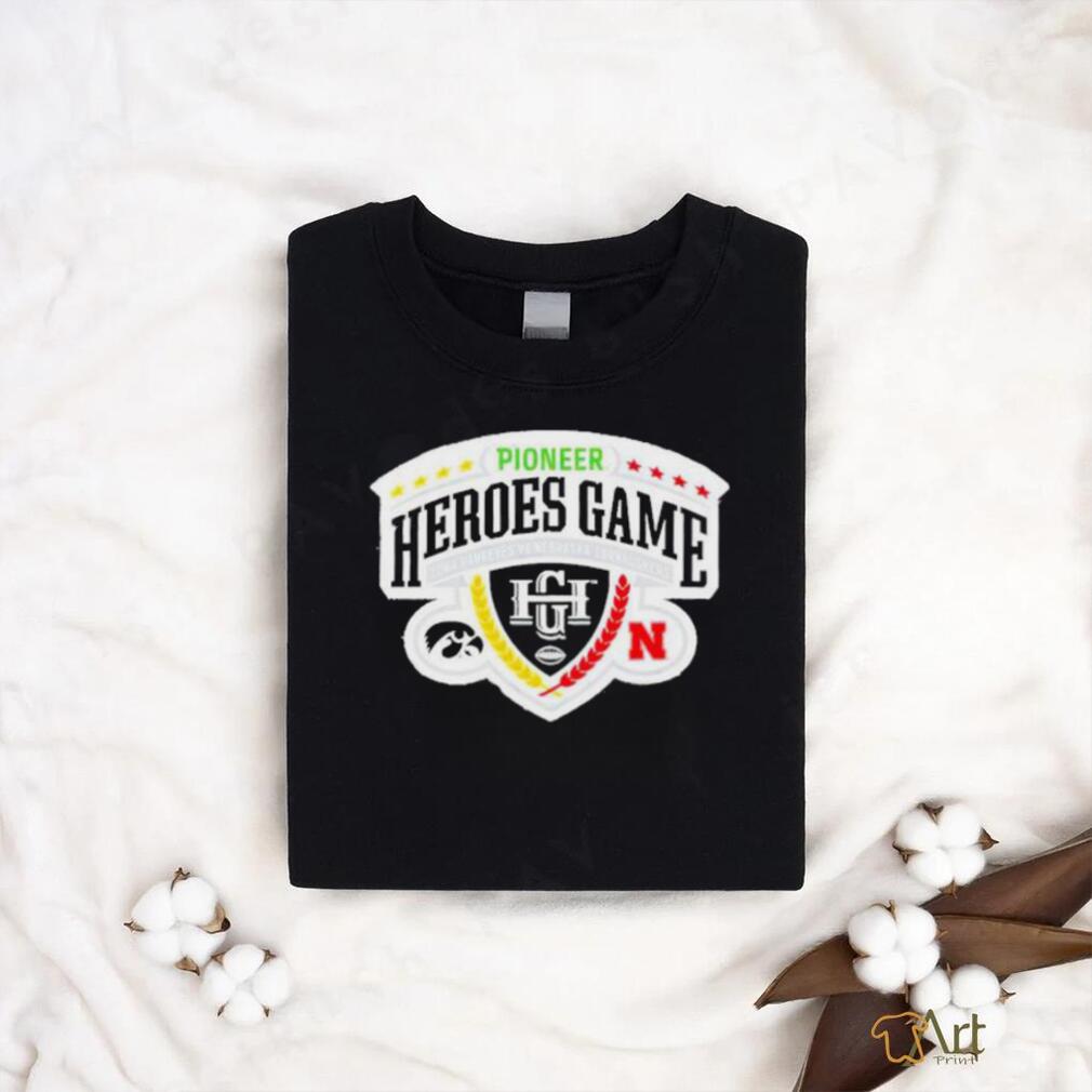 Top Nebraska Cornhuskers Vs Iowa Hawkeyes 2023 Pioneer Heroes Game T Shirt Top Nebraska Cornhuskers Vs Iowa Hawkeyes 2023 Pioneer Heroes Game T Shirt