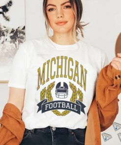 Top Retro Michigan Football Ncaa T Shirt