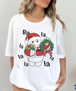 Top Santa Baymax La La La Christmas Wreath T Shirt