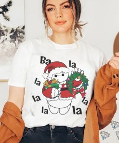 Top Santa Baymax La La La Christmas Wreath T Shirt