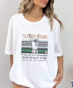 Top Tecmo Bowl Broncos John Elway Retro Denver Broncos Video Game T Shirt