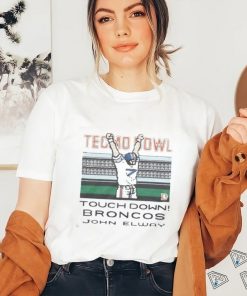 Top Tecmo Bowl Broncos John Elway Retro Denver Broncos Video Game T Shirt