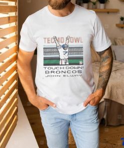 Top Tecmo Bowl Broncos John Elway Retro Denver Broncos Video Game T Shirt