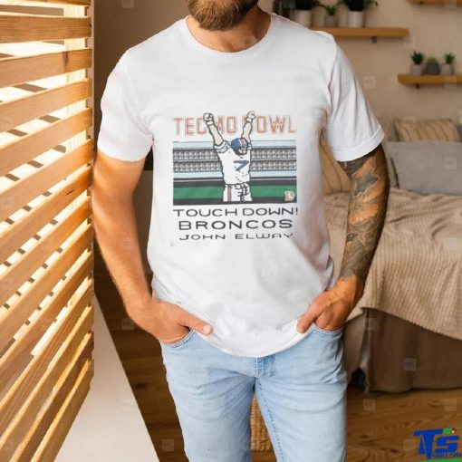 Top Tecmo Bowl Broncos John Elway Retro Denver Broncos Video Game T Shirt