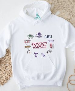 Top Western Athletic Conference WAC Conference White 11 Teams Logo 2023 Shirt, hoodie, sweater, long sleeve and tank top Top Western Athletic Conference WAC Conference White 11 Teams Logo 2023 Shirt