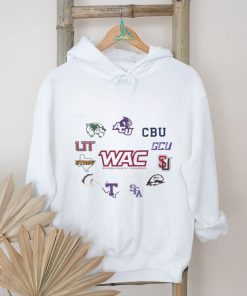 Top Western Athletic Conference WAC Conference White 11 Teams Logo 2023 Shirt, hoodie, sweater, long sleeve and tank top Top Western Athletic Conference WAC Conference White 11 Teams Logo 2023 Shirt