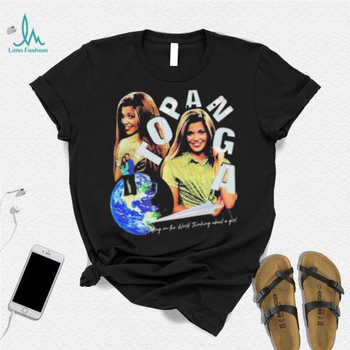 Topanga Sitting On The World Thinking About A Girl T Shirt