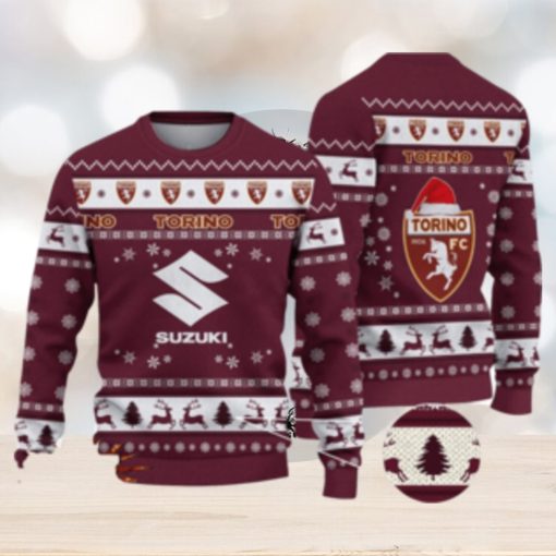 Torino Football Club 3D Ugly Christmas Sweater For Men And Women Sport Fans