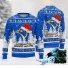 Detroit Lions Logo Wearing Santa Hat Christmas Gift Ugly Christmas Sweater Christmas Gift Ideas