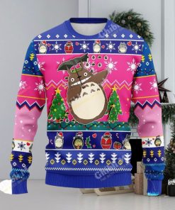 Totoro Christmas Sweater Pink Amazing Ideas