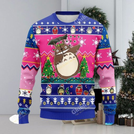 Totoro Christmas Sweater Pink Amazing Ideas