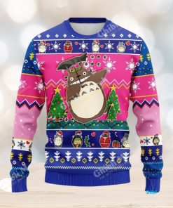 Totoro Christmas Sweater Pink Amazing Ideas