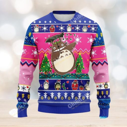 Totoro Christmas Sweater Pink Amazing Ideas