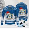 Pit Bull Friends On Red Sofa Ugly Christmas Sweaters Gift For Men Women