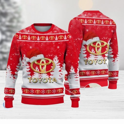 Toyota Logo Wearing Santa Hat Christmas Gift Ugly Christmas Sweater Christmas Gift Ideas