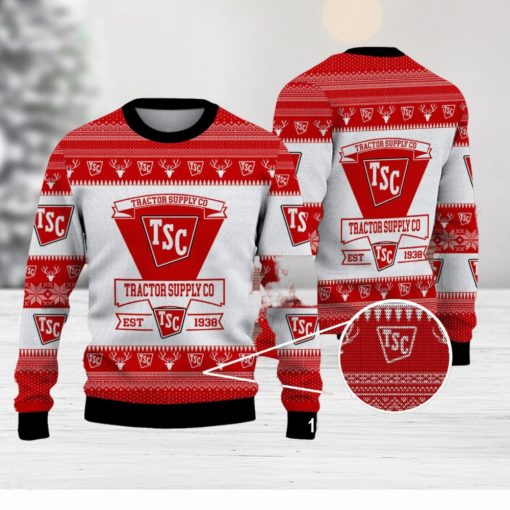 Tractor Supplyco TSC 1938 Logo Brands Ugly Xmas Sweater Gift For Fans