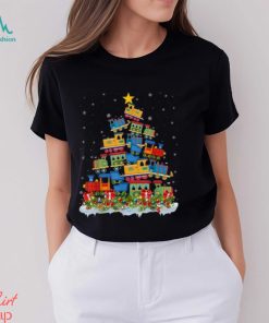 Train Lover Xmas Tree Santa Christmas Train T Shirt