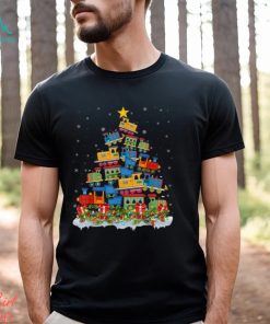 Train Lover Xmas Tree Santa Christmas Train T Shirt