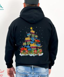 Train Lover Xmas Tree Santa Christmas Train T Shirt