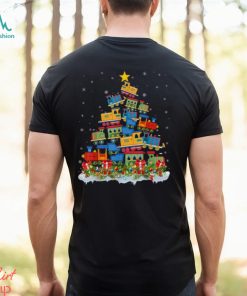 Train Lover Xmas Tree Santa Christmas Train T Shirt