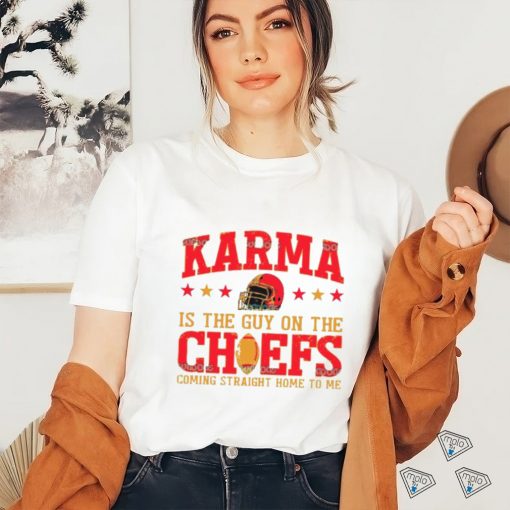 Travis Kelce And Taylor Karma Is The Guy On The Chief shirt