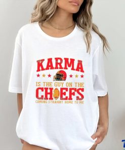 Travis Kelce And Taylor Karma Is The Guy On The Chief shirt