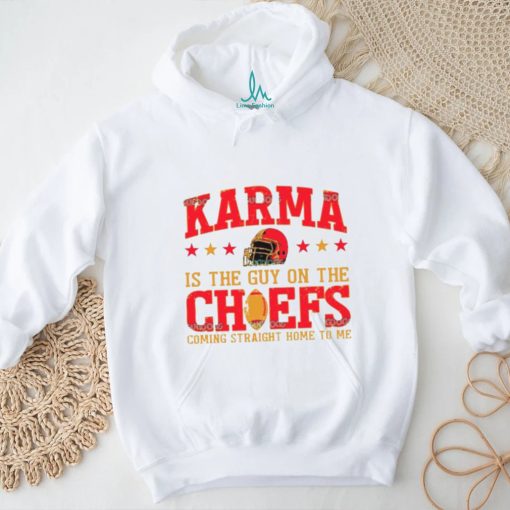 Travis Kelce And Taylor Karma Is The Guy On The Chief shirt