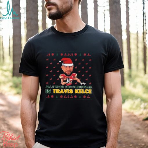 Travis Kelce Christmas Sweatshirt Kelce Shirt Vintage Kansas City Football Shirt