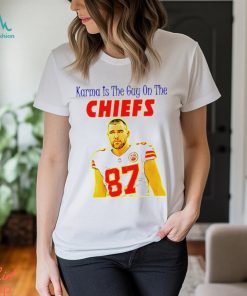 Travis Kelce Karma is the guy on the Chiefs gift shirt