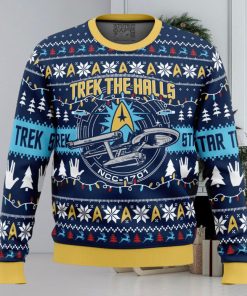 Trek The Halls Star Trek Ugly Christmas Sweater