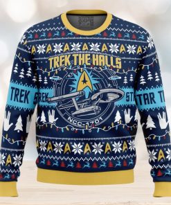 Trek The Halls Star Trek Ugly Christmas Sweater