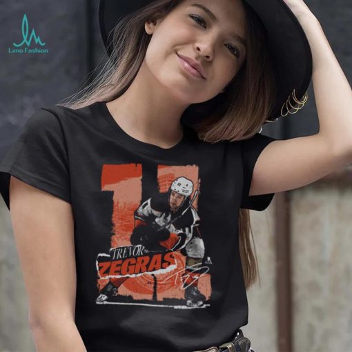 Trevor Zegras Anaheim Rough WHT Shirt