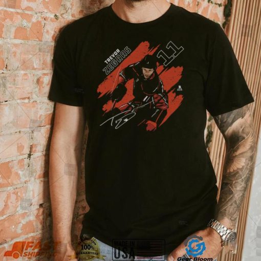 Trevor Zegras Anaheim Stripes WHT Shirt
