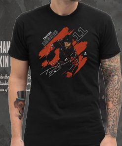 Trevor Zegras Anaheim Stripes WHT Shirt