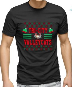 Tri City Valleycats Ugly Christmas T Shirt