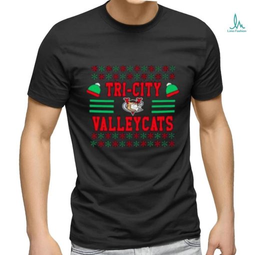 Tri City Valleycats Ugly Christmas T Shirt