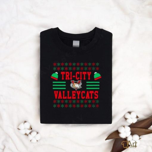 Tri City Valleycats Ugly Christmas T Shirt